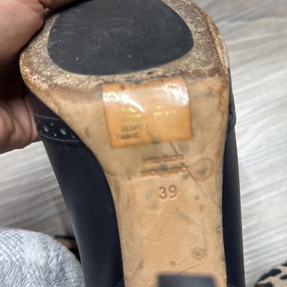 Toran Black Leather Women's Ankle Boots size 39 EURO made in Italy - Picture 9 of 9